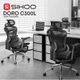 Офисное кресло Sihoo с подставкой для ног doro c300l Mesh Black с подставкой для ног (doro-c300l-a3-101-jt) - изображение 7