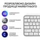 Клавіатура Logitech MX Keys Wireless UA Pale Grey (920-011588) - зображення 6