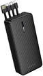 УМБ Borofone BJ84A Smooth With Four Cables 20000 mAh 10W Black (6941991126178) - зображення 2