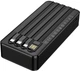 УМБ Borofone BJ84A Smooth With Four Cables 20000 mAh 10W Black (6941991126178) - зображення 4