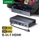 Док-станція Ugreen 6в1 (HDMI 4K 120гц/ Ethernet/ 3хUSB 3.0/ USB-C 100W) - зображення 2