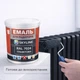 Емаль акрилова термостійка SkyLine для радіаторів та труб опалення RAL 7024 Графітова 0.4 л - зображення 3