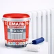 Эмаль акриловая термостойкая SkyLine для радиаторов и труб отопления Белая 10 л - изображение 1