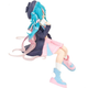 Фігурка Hatsune Miku сидяча з ПВХ пластику 15 см, статуетка Хацуне Міку декоративна для інтерʼєру - зображення 4