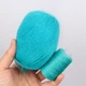 Пряжа из Норки, Яркая бирюза №851, 50 г/350 м, с дополнительной нитью для вязания - изображение 2