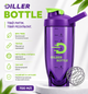 Тритановый шейкер Diller Bottle 700 мл с металлическим шариком (BPA Free) фиолетовый - изображение 1
