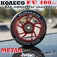 Колесо Best Scooter для трюкового самоката PU 100 мм метал диск Красный (26445) - изображение 1