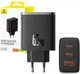 Сетевое зарядное устройство 65W Baseus Cube Pro 65W GaN5 2xType-C/USB черный (P10152301113-00) - изображение 1