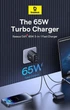 Сетевое зарядное устройство 65W Baseus Cube Pro 65W GaN5 2xType-C/USB черный (P10152301113-00) - изображение 2