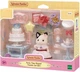 Figurka Epoch Sylvanian Families Party Time Tuxedo Cat Girl z akcesoriami (5054131056462) - obraz 1