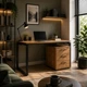 Офісний письмовий стіл Loft Details L120b дуб крафт золотий - зображення 5