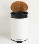 Кошик для сміття YOKA VINI WHITE BAMBOO 3л. для ванної кімнати * - зображення 4