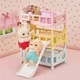 Ігровий набір Epoch Sylvanian Families Triple Bunk Bed (5054131057414) - зображення 7