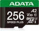 Карта памяти ADATA Speed Plus microSDXC 256GB Class 10 UHS-I U3 V30 A2 + SD адаптер (UD256GUI3V30A2SP-RA1) - изображение 2