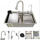 Мийка багатофункціональна Zerix ZH7546-SET-06 Decor SS Color з вбудованим змішувачем з нерж. - зображення 2