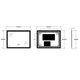 Дзеркало Zerix Mirra MR05-80x60-REVERSE з LED Touch, Anti-fog, димером, регулятором яскравості (ZX6056) - изображение 4