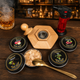 Набір для копчення коктейлів Bartending (смокер для віскі, бурбона, кави, коктейлів) у коробці, 4 баночки щепи, (світлий) - изображение 6
