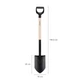 Лопата з дерев'яною ручкою Fiskars Solid™ (1066721) - изображение 2