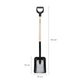 Лопата совкова з дерев'яною ручкою Fiskars Solid™ (1066723) - изображение 2