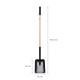 Лопата совкова з дерев'яною ручкою (L-подібна рукоятка) Fiskars Solid™ (1066724) - зображення 2
