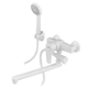 Смеситель для ванны PLAMIX OSCAR-006 SET WHITE (со шлангом, лейкой и кронштейном) (PM0703) - изображение 1