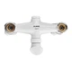 Смеситель для ванны PLAMIX OMEGA-142 EURO SET WHITE (со шлангом, лейкой и кронштейном) (MX9699) - изображение 6