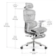 Крісло з масажним ефектом Mealux M6 Air Massage Grey (арт. HF-M6 M/G) - изображение 4