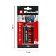 Біти Einhell 50мм бітотримач з карабіном, PH, PZ, T, H набір 10шт - изображение 7