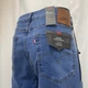 Джинси Levi's 506 чоловічі прямі стрейч великі розміри 44 блакитні - зображення 4