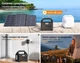 Портативная зарядная станция JSDSOLAR 200W 153.6Wh, солнечная электростанция 220В, аварийный источник питания для дома, кемпинга - зображення 2