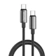 Кабель ColorWay USB Type-C - USB Type-C (M/M), zinc alloy braided, 5А, 1 м, Чорний (CW-CBPDCC098-BK) - изображение 3