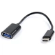 Кабель Cablexpert USB - USB Type-C V 2.0 (F/M), 0.2 м, чорний (AB-OTG-CMAF2-01) - зображення 3
