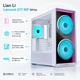Корпус для ПК Lian Li Lancool 217 INF Midi-Tower без БП E-ATX/ATX/MicroATX/Mini-ITX/EEB ARGB White (G99.LAN217INFW.00) - изображение 2