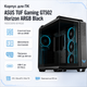 Корпус для ПК ASUS TUF Gaming GT502 Horizon ARGB Midi-Tower без БЖ ATX/MicroATX/Mini-ITX Black (90DC0090-B19020) - зображення 2