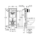 Інсталяційний комплект 3 в 1 (з кнопкою 38505SH0) Grohe Rapid SL 38722001 - зображення 2