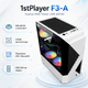 Корпус для ПК 1stPlayer F3-A Midi-Tower ATX/MicroATX 600W RGB White (F3-A-4F1) - изображение 2