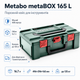 Кейс для инструмента Metabo metaBOX 165 16.7L пластиковый Зеленый (626889000) - изображение 2