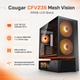 Корпус для ПК Cougar CFV235 Mesh Vision Midi-Tower без БЖ ATX/MicroATX/Mini-ITX/CEB ARGB LCD Black - зображення 2