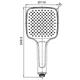 Лейка для душа Koer KP-0402-07 (3 функции) (KR4989) - изображение 2