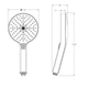 Лейка для душа Koer KP-0411-01 3 функции (Цвет хром) (KR5415) - изображение 3