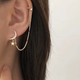 Каф кліпс на вухо місяць і зірочка зірка Star Earcuff - зображення 1