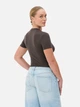 Топ Primark сірий з принтом DMEAQ695 XS - зображення 4