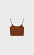 Топ Stradivarius коричневий-помаранчевий BDSTM276 L - изображение 6