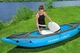 Байдарка надувная (каяк) Bestway 65131 Cove Champion X2 голубая из ПВХ двухместная до 220 кг трехкамерная с веслами и насосом 331х88 см (9-163-65131 BW) - изображение 6