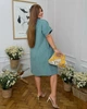 Женское платье свободного кроя ментоловое 56-58 р844.3737 - изображение 6