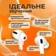 Навушники бездротові Air Pro 3 gen Bluetooth навушники безпроводні з мікрофоном активне шумозаглушення навушники блютуз з магнитнім зарядним кейсом MagSafe бездротова зарядка миттєве підключення White Kayfovo AE3GN - зображення 4