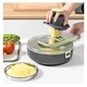 Овочерізка слайсер Vegetable Cutter 9 в 1 ручна для нарізки овочів та фруктів - зображення 7