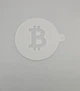 Трафарет для кофе и десертов Bitcoin (Биткоин), декоративный шаблон для посыпки кофе и выпечки - изображение 1