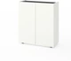 Комод Metkas Home B019 800x350х920 ЛДСП Белый снег-Антрацит (MB019-BA) - изображение 1