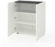 Комод Metkas Home B019 800x350х920 ЛДСП Белый снег-Антрацит (MB019-BA) - изображение 2